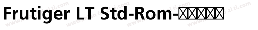 Frutiger LT Std-Rom字体转换